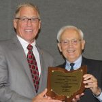 Former Ohio Pork Council executive Dick Isler honored Dick Isler and Dr. Lonnie King