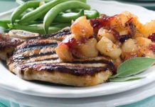 Brined Pork Chops with Spicy Pear Chutney Brined Pork Chops with Spicy Pear Chutney