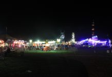 Pennsylvania fairs, 4-H continue planning for the summer A farm show with lights in the evening.
