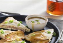 Ham, Swiss & Apple Quesadillas