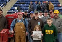 Visiting the 103rd PA Farm Show Farm and Dairy at the 103rd PA Farm Show with a group from Washington and Greene Counties.