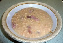Slow Cooker Old Fashion Ham Bean Soup A Bowl of Slow Cooker Old Fashion Ham Bean Soup