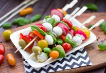 Sticking to your diet at Super Bowl parties vegetable kabobs