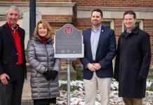 Ohio Farm Bureau centennial marker on OSU campus