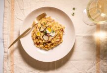 Leek and Mushroom Orzo