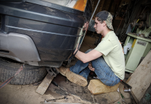 Lean on family and faith “when the wheels come off” BoyWonder repairing his vehicle