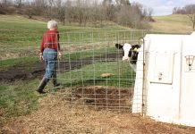 This Mother’s Day, shout out your farm mom A farm mom walking around the farm during a busy day of work.