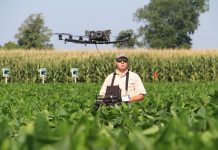 SmartFarm will build the farm of the future farmer flying drone