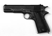 Nothing fancy about the 1911 handgun USGI M1911 pistol