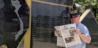 Ray Keene, a Vietnam veteran and Farm and Dairy newsstand delivery driver, took us with him to the Canadian Vietnam Memorial, or the North Wall, in Windsor, Ontario, on the Detroit River.