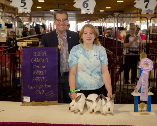 2019 Portage County Fair Reserve Champion Rabbits