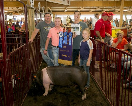 2019 Portage County Fair Grand Champion Hog