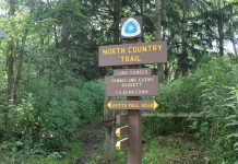 Trail building takes trust with landowners north country trail sign