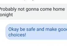 The care and feeding of your 269-month-old Kym Seabolt's text conversation with Boywonder