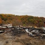 Son leads effort to rebuild family barn destroyed by fire barn fire wreckage