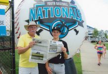 At the National Youth Baseball Tournament with Bowman and Niro