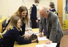 More than an elective: Fort Cherry shows off its ag ed program girls show off bunny