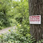 Ohio state senator brings back purple paint bill no trespassing sign