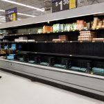 Back to local empty shelves in egg section