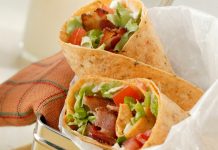 Bacon, Lettuce and Tomato Wraps Bacon Lettuce and Tomato Wrap