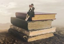 Welcome to our parallel universe woman with books