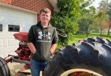 Plymouth High School FFA member restores 641 Ford tractor Walker Wallace