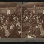 How to legally immigrate to the US immigrants waiting in Ellis Island for examination