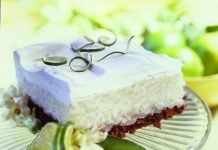 Tangy Lime Rice Pudding Squares