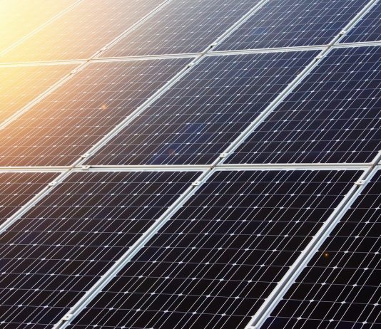 solar panel close up