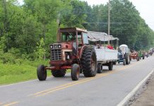 Tractors hit the road for 15th annual cruise in western Pennsylvania tractors cruising down the road