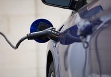 Ohio Turnpike adds EV charging units to service plazas charger in a car