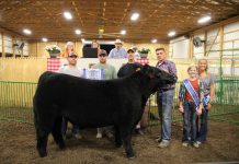 2021 Harrison County Fair sale results Grand champion steer
