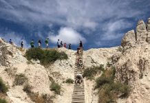 Thankful to have a beautiful nation to explore geiss wooden ladder