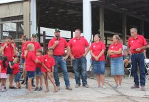 Twilight tour features RMD Dairy’s robotic milking system The Dotterer family addresses the crowd at the 2021 Dairy Twilight Tour.