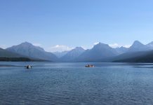 Sun sets on family adventure in western US Lake McDonald