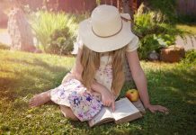 Possibilities endless at age 10 girl reading