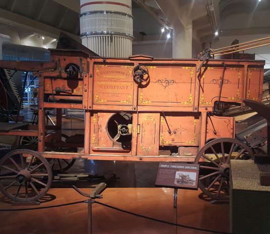 Threshing day — the greatest day of the year treshing machine