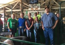 2021 Waterford Community Fair sale Grand Champion Hog.