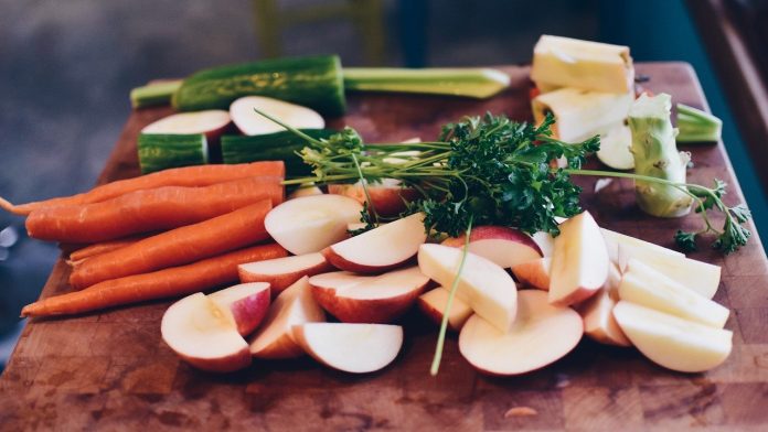 chopped vegetables