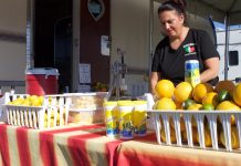 Food vendors seeing brighter days with 175th Canfield Fair A woman sets up a concessions stand at the Canfield Fair.