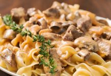 Beef Stroganoff