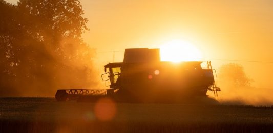 USDA announces $8 billion diesel relief payment program combine harvester