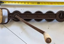 This geared metal tool may stump you! Can you hazard a guess on what it is?