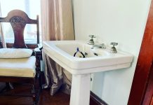 Happy New Shower old sink