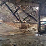 Community supports Montgomery Dairy Farm, last dairy in Ohio township, after barn collapse A barn with a collapsed roof.