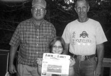 Visiting with army buddies in North Carolina Lyman Bradley and Jim Bintz