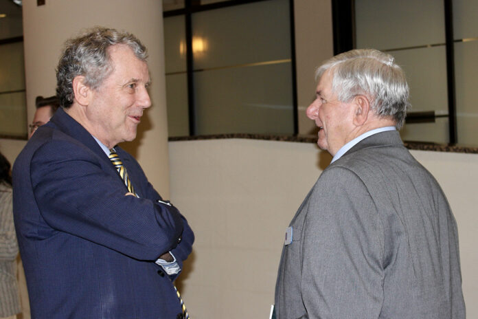 U.S. Sen. Sherrod Brown and Fred Hippely