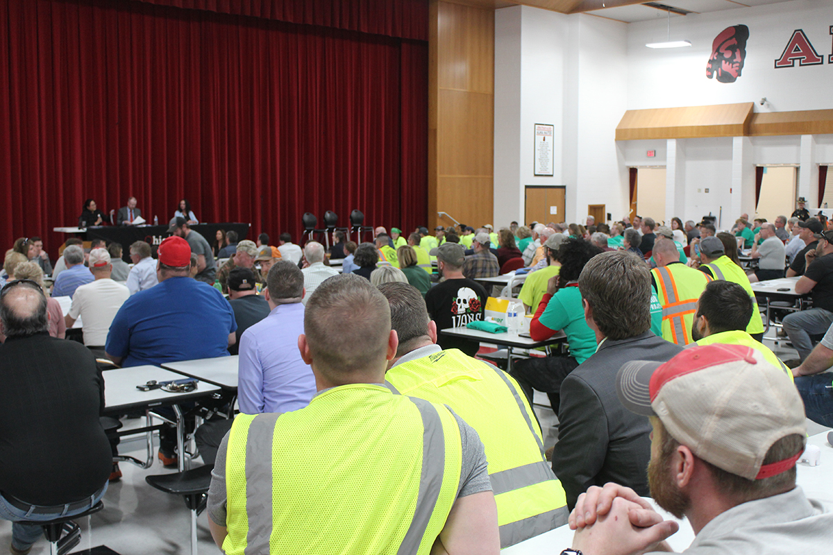 An Ohio Power Siting Board hearing