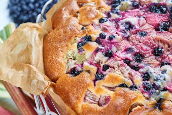 Blueberry Rhubarb Galette