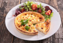 Quiche Lorraine served with Fresh Fruit Medley
